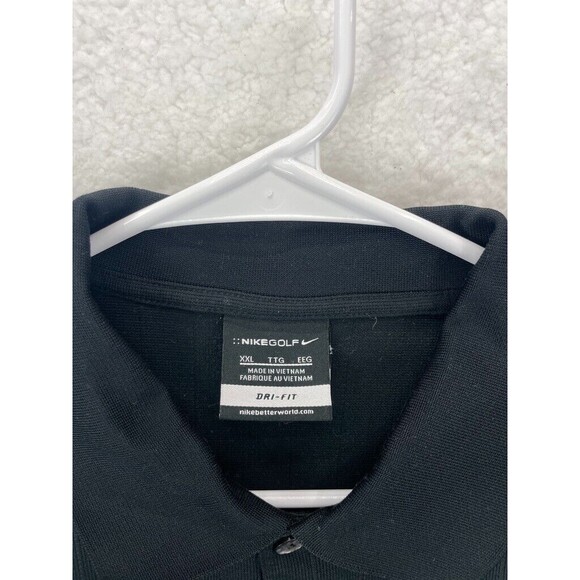 Nike Golf Dri-FIT Tour Performance Polo Men’s Size XXL Black Short Sleeve - Picture 2 of 6